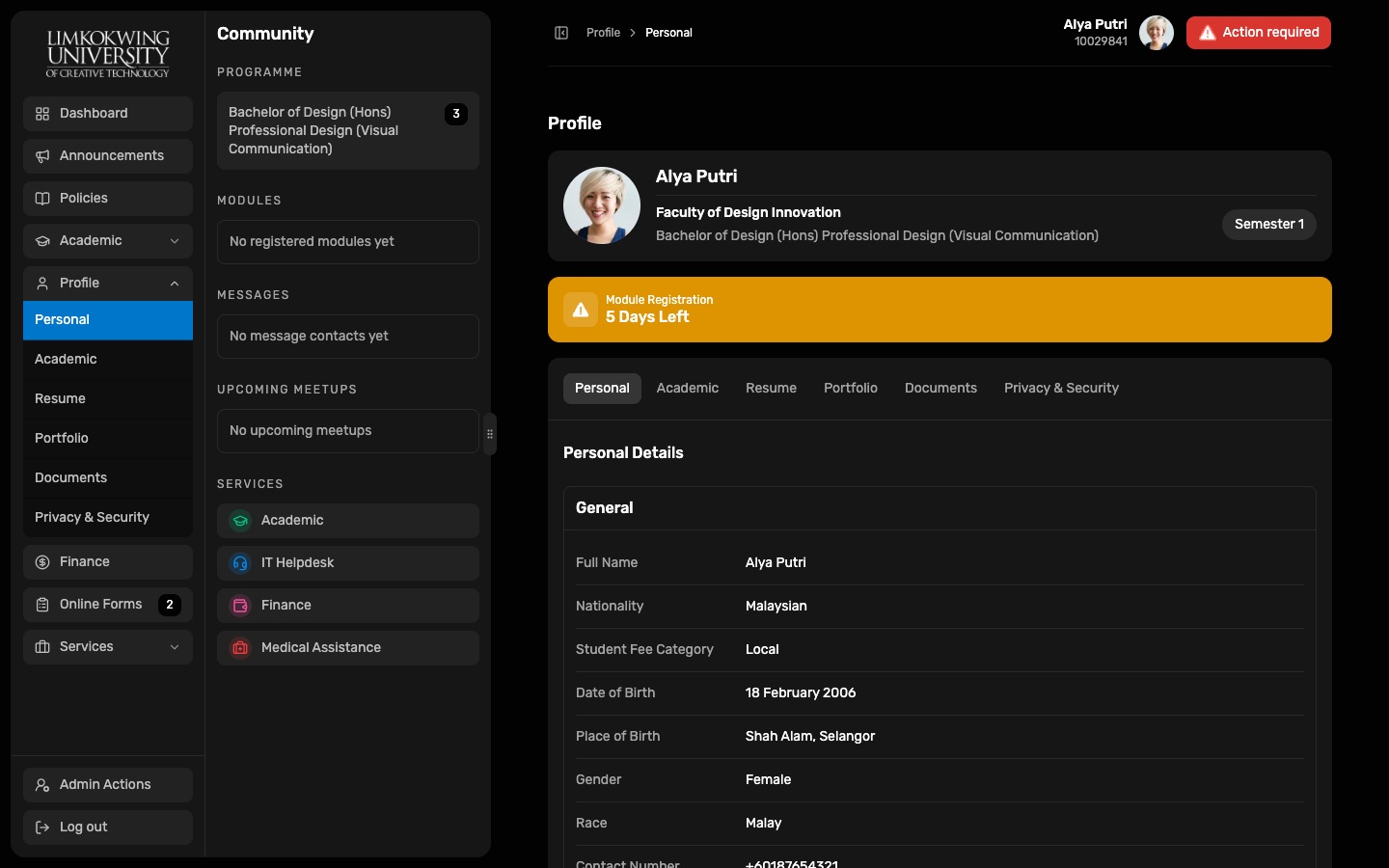 Profile Personal